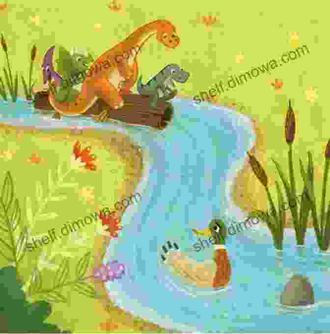 A Group Of Dinosaurs Rowing A Boat Row Row Row Your Boat Dinosaurs All Love To Float (Dino Rhymes)