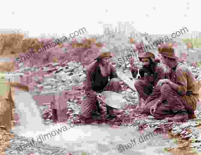 A Group Of Miners Panning For Gold Rio Linda And Elverta Joyce Buckland