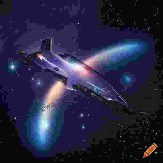 A Sleek Spaceship Soaring Through A Starry Expanse Evasion (Scattered Stars: Evasion 1)