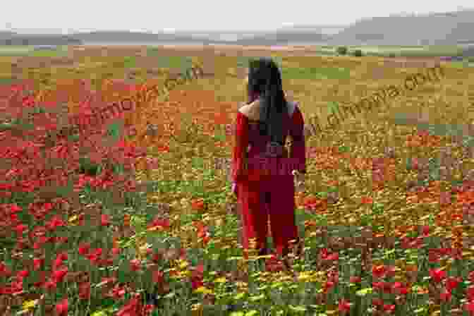 A Young Woman Standing In A Field Of Blooming Flowers, Looking Up At The Sky With A Sense Of Wonder And Renewal. Viaggio Fuori E Viaggio Dentro La Primavera Sboccia Sotto I Tuoi Piedi Racconto Di Un Anno Di Viaggio In Sud America